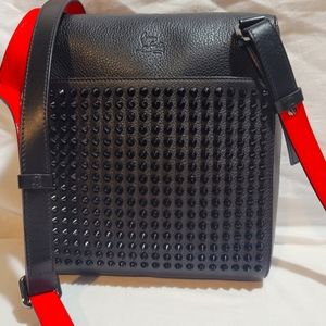 Christian louboutin Benech Reporter bag spiked leather M